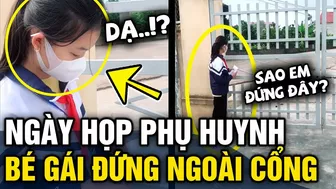 Ngày họp phụ huynh, em học sinh 'ĐỨNG TRƯỚC CỔNG TRƯỜNG' và lý do xúc động phía sau | Tin 3 Phút