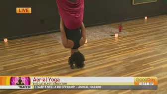 Aerial yoga workshops in Stockton