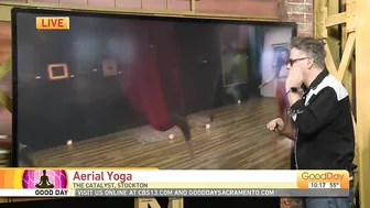 Aerial yoga workshops in Stockton