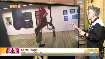 Aerial yoga workshops in Stockton