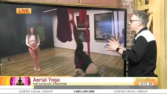 Aerial yoga workshops in Stockton