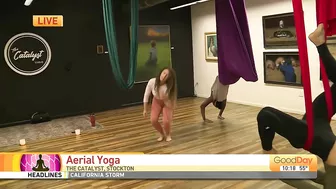 Aerial yoga workshops in Stockton