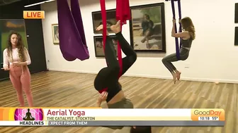 Aerial yoga workshops in Stockton