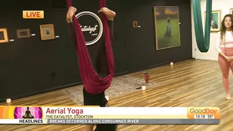 Aerial yoga workshops in Stockton