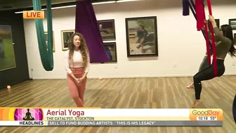 Aerial yoga workshops in Stockton