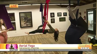 Aerial yoga workshops in Stockton