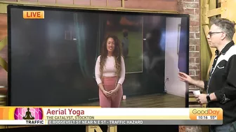 Aerial yoga workshops in Stockton