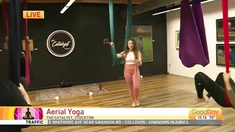 Aerial yoga workshops in Stockton