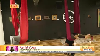 Aerial yoga workshops in Stockton