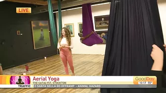 Aerial yoga workshops in Stockton