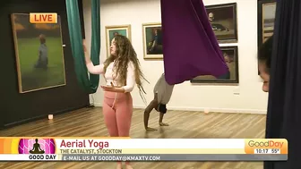 Aerial yoga workshops in Stockton