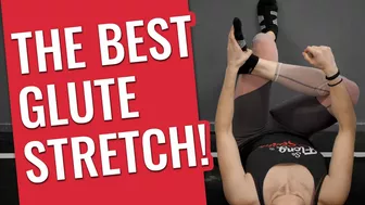 The BEST Deep Glute Stretch // Figure 4 Wall Stretch