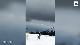 Snowboarding In A Bikini