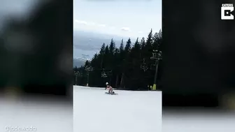 Snowboarding In A Bikini