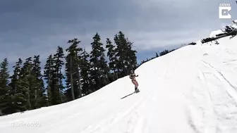 Snowboarding In A Bikini