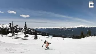 Snowboarding In A Bikini