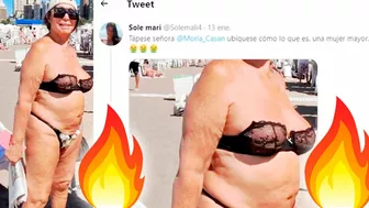 La foto de Moria en bikini que criticó una hater y la respuesta de la diva en malla haciendo huevos