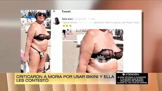 La foto de Moria en bikini que criticó una hater y la respuesta de la diva en malla haciendo huevos