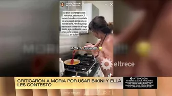 La foto de Moria en bikini que criticó una hater y la respuesta de la diva en malla haciendo huevos