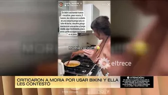 La foto de Moria en bikini que criticó una hater y la respuesta de la diva en malla haciendo huevos