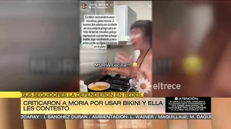 La foto de Moria en bikini que criticó una hater y la respuesta de la diva en malla haciendo huevos