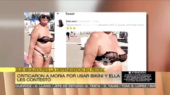 La foto de Moria en bikini que criticó una hater y la respuesta de la diva en malla haciendo huevos