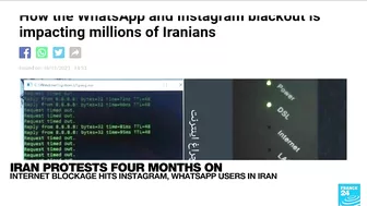 Iran protests, 4 months on: Internet blockage hits Instagram, WhatsApp users • FRANCE 24 English