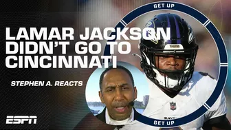 Stephen A. reacts to Lamar Jackson not traveling to Cincinnati | Get Up