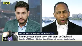 Stephen A. reacts to Lamar Jackson not traveling to Cincinnati | Get Up