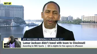 Stephen A. reacts to Lamar Jackson not traveling to Cincinnati | Get Up