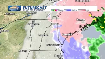 Video: Slippery travel conditions Monday morning as snow passes through New Hampshire