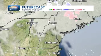 Video: Slippery travel conditions Monday morning as snow passes through New Hampshire