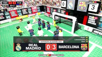 Supercopa de España 2023 • Real Madrid vs Barcelona 1-3 ???? All Goals ElClásico in Lego Football