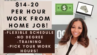 EASY $14-$20 PER HOUR WORK FROM HOME JOB! FLEXIBLE WORKING HOURS NO DEGREE NEEDED PAID TRAINING 2023