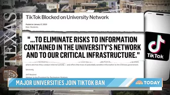 Major universities join TikTok ban as security concerns grow