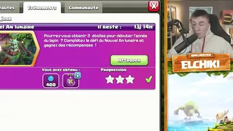 3 ÉTOILES SUR LE NOUVEAU CHALLENGE DU NOUVEL AN LUNAIRE ! Clash of Clans