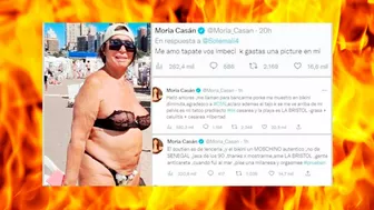 LA TAJANTE RESPUESTA DE MORIA CASÁN PORQUE LA ESCRACHARON EN BIKINI EN LA BRISTOL Y LA CRITICARON