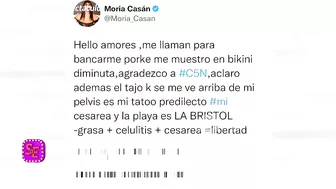 LA TAJANTE RESPUESTA DE MORIA CASÁN PORQUE LA ESCRACHARON EN BIKINI EN LA BRISTOL Y LA CRITICARON