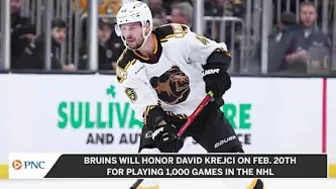 Bruins Will Honor David Krejci For Playing In 1,000 NHL Games