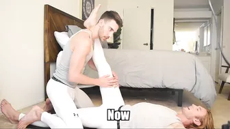 He Teaches Me Gay Couple Stretches