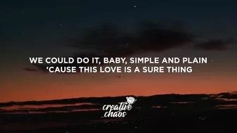 Miguel - Sure Thing (sped up) Lyrics