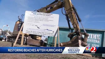 Brevard County works on beach restoration after hurricanes cause erosion