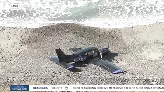 CLOSE CALL: 3 survive plane crash on Carlsbad beach