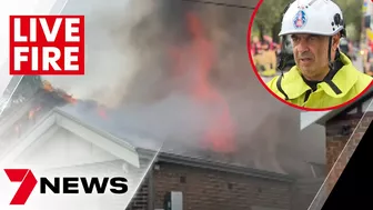 House fire at Ashbury stream live by firefighters | 7NEWS