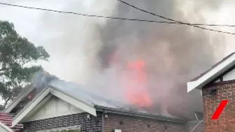 House fire at Ashbury stream live by firefighters | 7NEWS