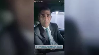 Rishi Sunak apologises for not wearing a seatbelt while filming Instagram video