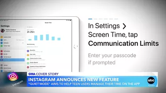 Instagram announces 'Quiet Mode' to help protect teens l GMA