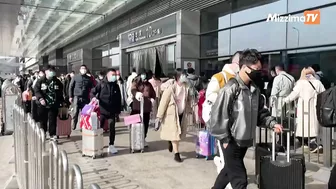 Massive crowds in Shanghai during CNY travel rush as Covid restrictions lift