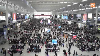 Massive crowds in Shanghai during CNY travel rush as Covid restrictions lift