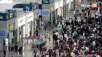 Massive crowds in Shanghai during CNY travel rush as Covid restrictions lift